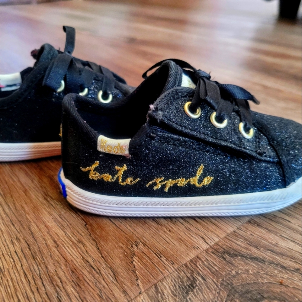 Kate Spade- Keds kickstart crib- Black sparkle